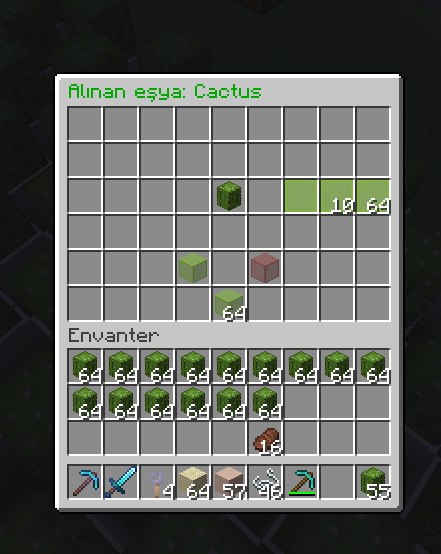 Automatic cactus purchase through the market